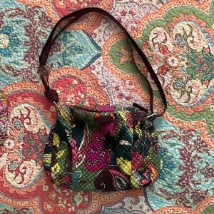 Vera Bradley handbag with front pocket zip close